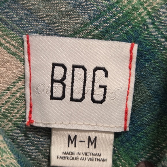 BDG Urban Outfitters Plaid Flannel Button Up Shirt Women's Size M Casual Classic - Picture 8 of 14